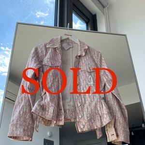 Christian dior monogram denim jacket